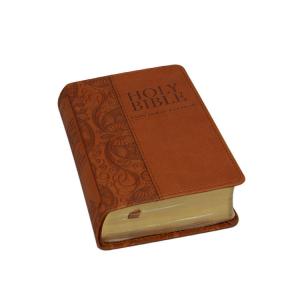 China Eco Friendly Matte Varnishing Leather Cover Bible Book Printing on sale