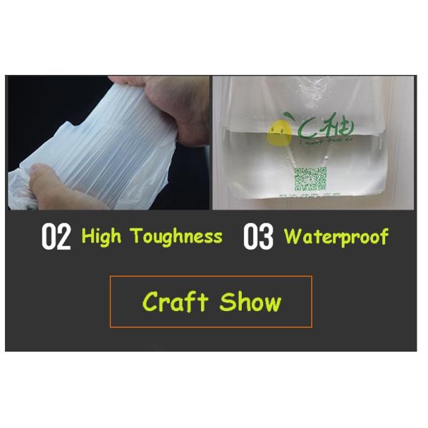American Flag Pattern T Shirt Shopping Bags Heavy Duty HDPE Material