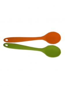 China Baby Tableware Custom Silicone Products Food Grade Soft Silicone Feeding Spoon on sale