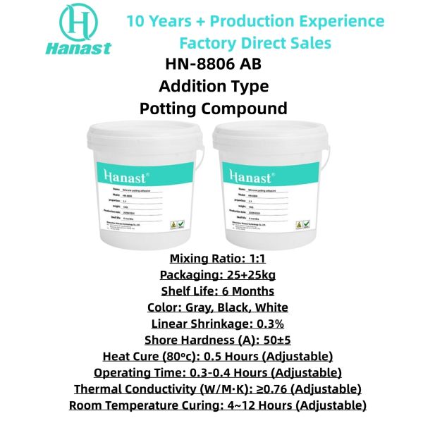 Wide Temperature Range Potting Compound HN-8806 | Stable Performance from -50°C to +250°C