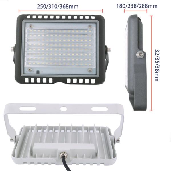 70w Wall Mount Outdoor LED Flood Light SMD5730 4KV Surge Protection