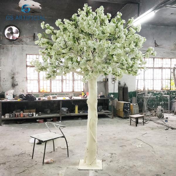 9ft White Fiber Glass Trunk Simulation Sakura Plum Tree / Artificial Indoor Cherry Blossom Tree