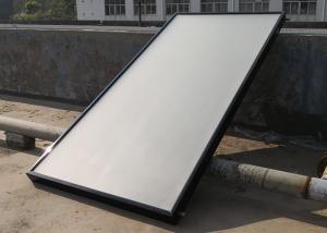 China Portable Solar Thermal Flat Plate Collectors Copper Pipe Material Black Color on sale