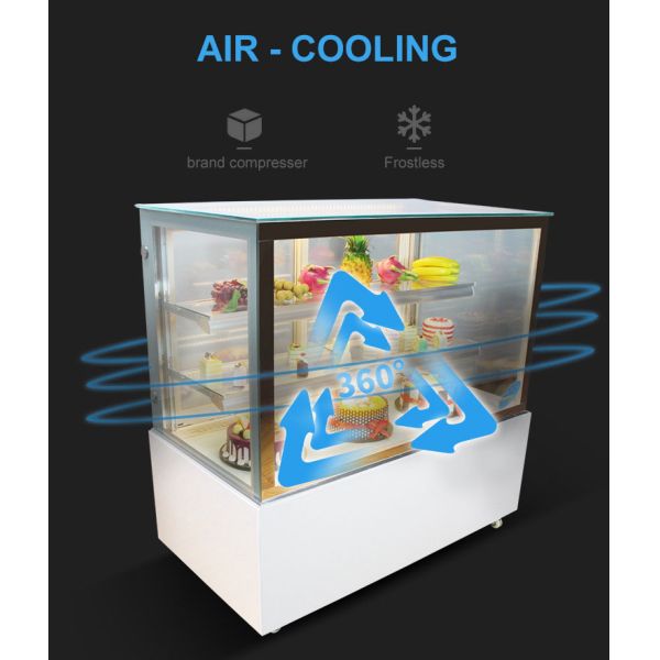 Wholesale Commercial Cake Bakery Display Fridge Chiller Vitrine Glass Cake Fridge Counter