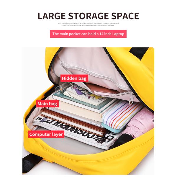 Wholesale customized Backpack School Bag High Quality Waterproof Nylon Kids School Bag Mochila
