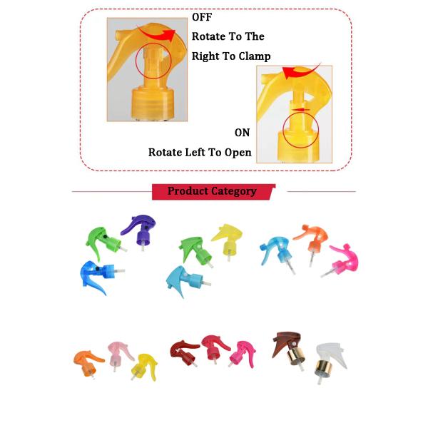 24/410 24/415 28/410 28/415 Various Color Flick Switch Plastic Mini Trigger Sprayer For Cleaning