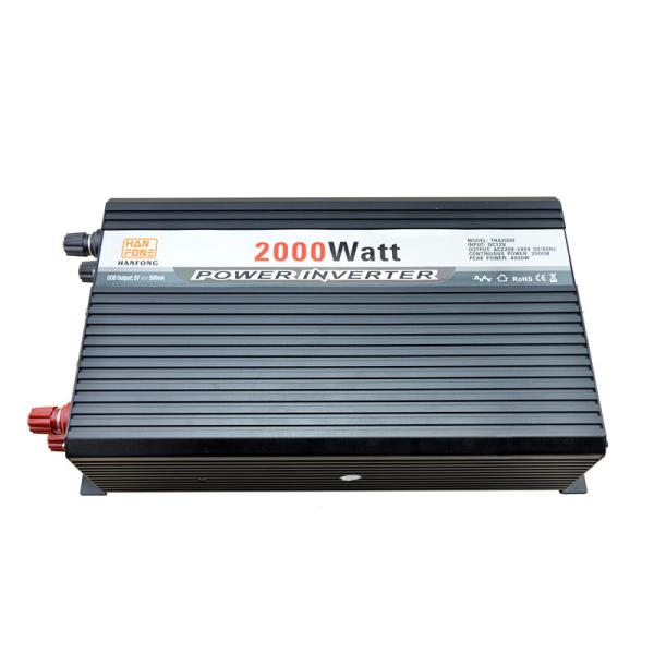2000W Solar Mobile Sine Inverters Inverter solar power system DC 12V to AC 220V From lead-acid cell 150Ah CE ROHS
