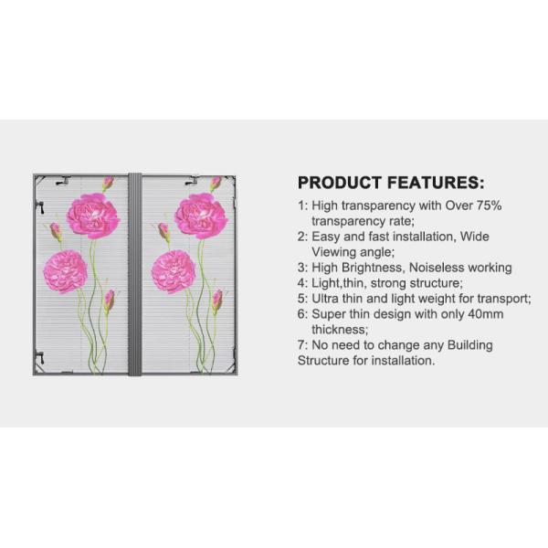 SMD1921 LED Transparent Display Screen P3.91 High Definition Viewing