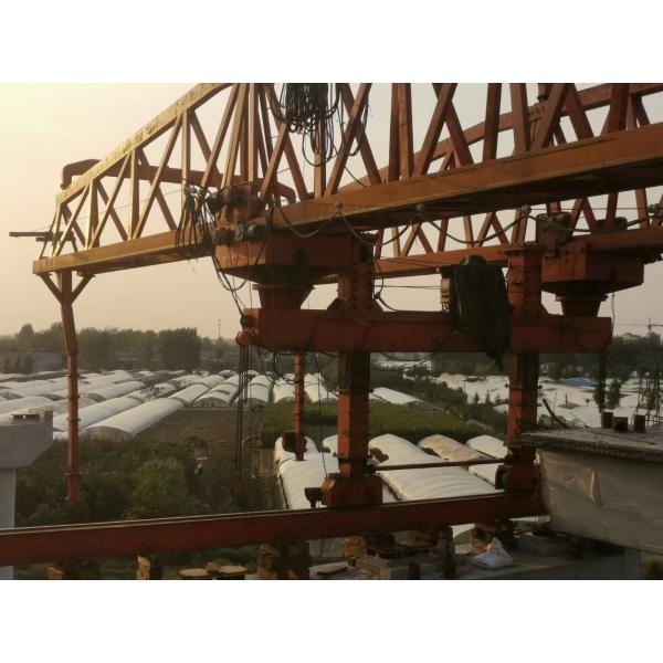 China Henan highway bridge paving and erecting machine, double beam 160t truss bridge erecting machine, construction gan