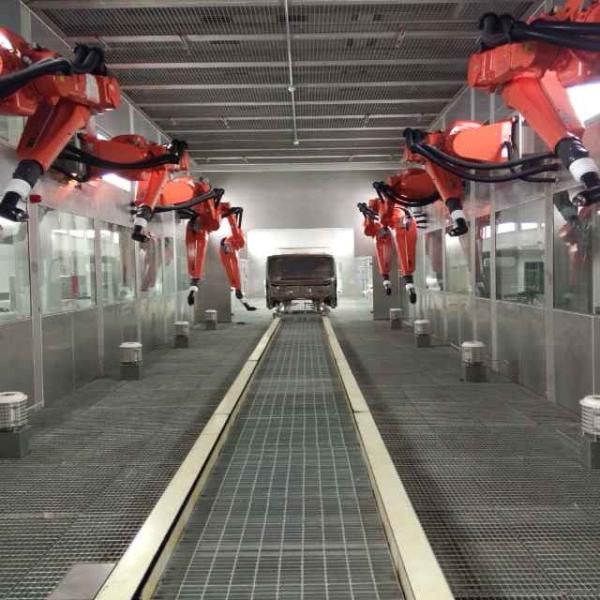 Professional Floor Conveyor Coating Line Superior Finish Quality Seamless Operation
