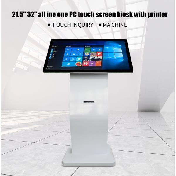 21.5'' Android Touch Screen Kiosk - Interactive Digital Signage Display with Built-in Printer, Floor Standing Commercial Player
