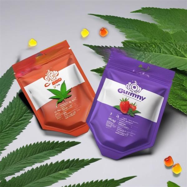 Soft Touch Weed Packaging Bag Flat Pouch With Custom Printing And Laminated Plastic