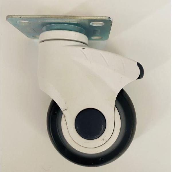 White And Black Hospital Special 4 Inch Universal Wheel With Brake Swivel
