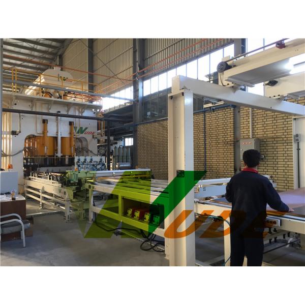 Automatic Short Cycle Lamination Press For MDF / HDF / PB Board Laminating