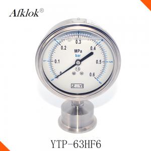 Buy cheap Sanitary Manometer Gas Pressure Gauge , Diaphragm Type Gas Grill Pressure Gauge product