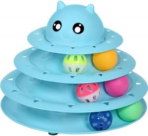 Buy cheap Cat Best Interactive Pet 3 Level Turntable Cat Toys Balls Pet Toys product