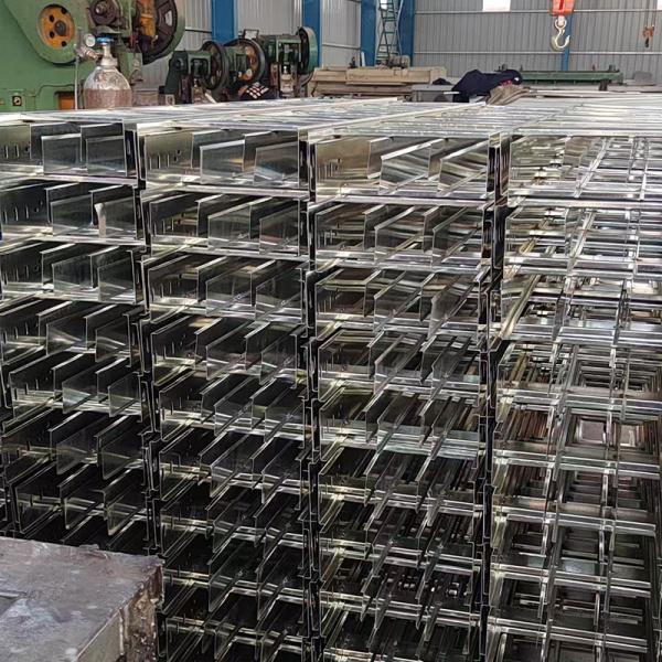 Width 100mm Cable Tray Silver For Fire Resistance Requirement Electrical Cable Trough