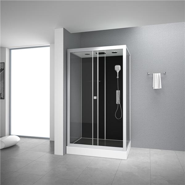 Shower Cabin with White acrylic tray 1100*800*2250cm silive aluminium