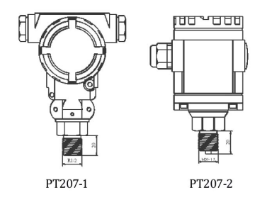Anti - Explosion OEM Pressure Sensor PT207-2 For Frequent Water Supply