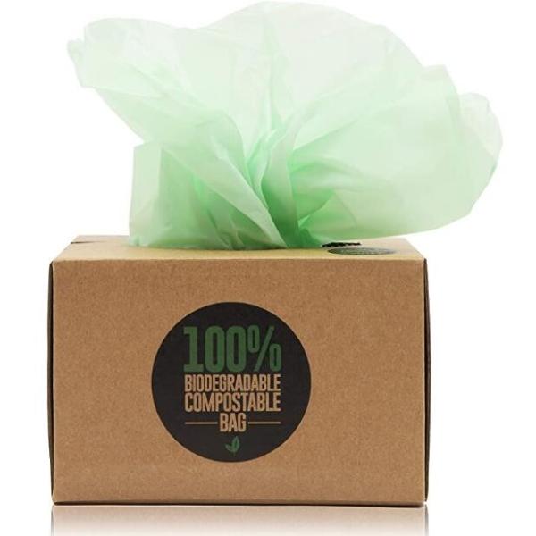 100% Environment Friendly Compostable Cornstarch Garbage Bags, GUARANTEED LOWEST PRICE! Eco-Friendly Plastic Bag, 100 %