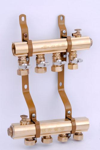 Quality simple manifolds with ball valve on supply flow for sale