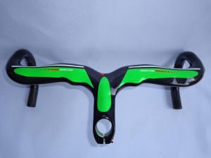 China HB-NT13 bicycle parts full carbon fiber handlebar Road bicycle handlebar (green) on sale