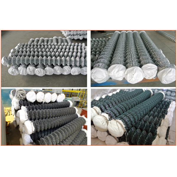 1.5 Inch Diamond Mesh Fence Powder Painted Chain Link Fence Any Ral Color