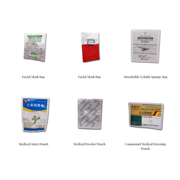 OPP 150um Tear Notch Cosmetic Sachet Packaging