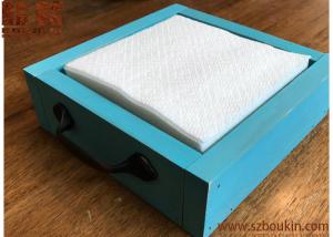 Buy cheap FSC food-grade custom slats bottom wooden tissue box napkin holders Home hotel restaurant napkin boxes product