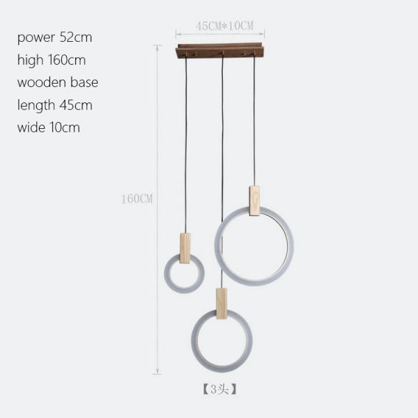 Unusual Acrylic Contemporary pendant lights Circle Lampshade For indoor home Lighting