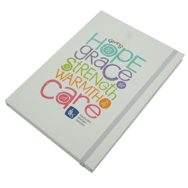 Professional Diary Hardback Notebook Printing With Elastic Closure