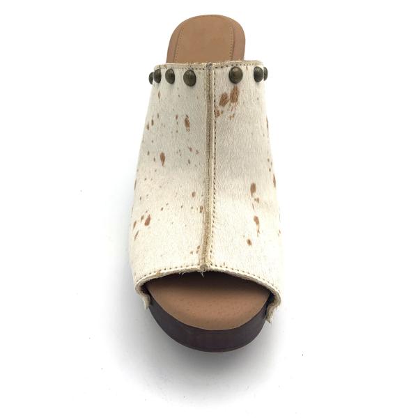 Solid Pattern Stiletto Mules Closed Toe With High Heel 3 Inch 4.5 Inch
