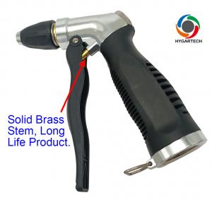 China Metal Hose Nozzle Washing Gun With Front Trigger Control on sale