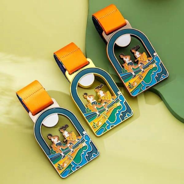 3D Gold Zinc Alloy Die Cast Custom Metal Medal for Sports Awards and Souvenirs