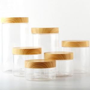 Buy cheap Wood Grain Lid Mason Jar Storage Containers Home Vacuum Seal Containers Jars product
