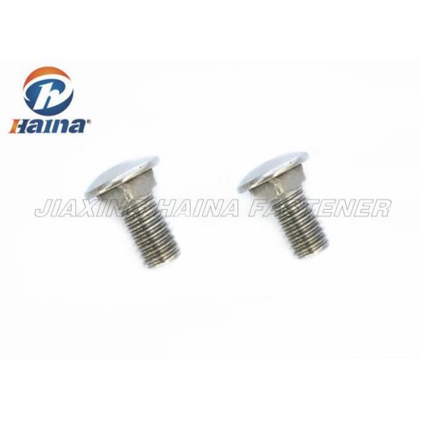 SS304 M8 Full Thread Square Neck Bolts 50mm Length carriage bolts