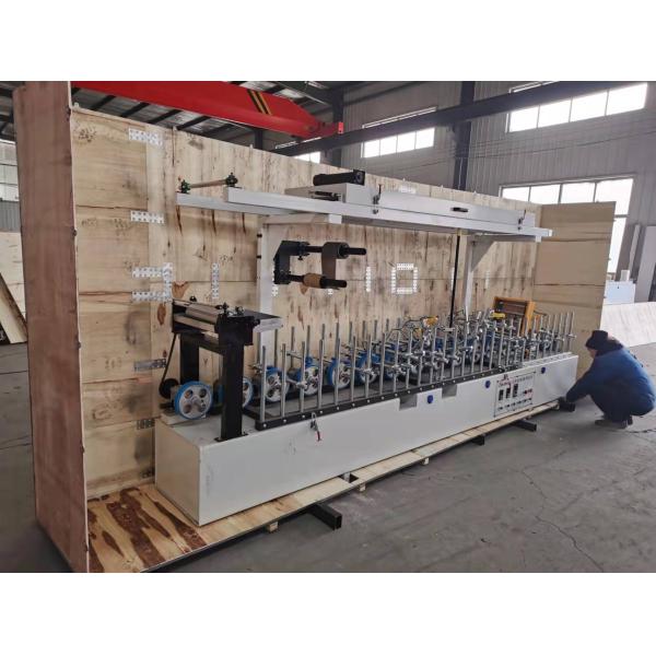 Pur Hot Melt MDF Wood Profile Wrapping Machines for Aluminum/ Wpc /upvc /pvc