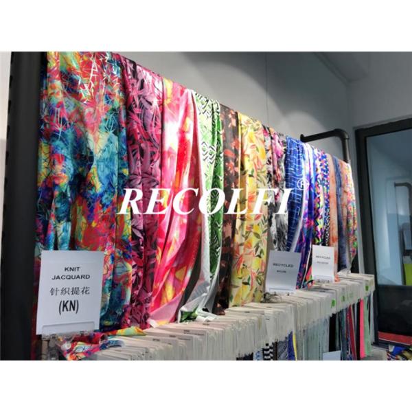 Printed Spandex plastic recycled Fabric Fast Drying UV Protective