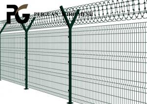 Buy cheap Green Coated Q235 Razor Barbed Wire Fence Building Site product