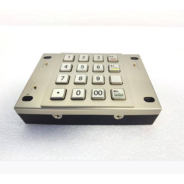 Payment Kiosk PCI 4.0 DES Encrypted Pin Pad 16 Keys Metal Keypad