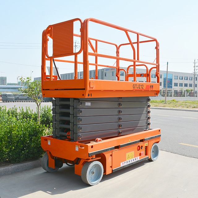 Self Propelled Single Man Lift 25% Grade Ability Powered Foldable Guardrail