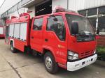 2 Tons ISUZU Firefighter Truck , Small Mobile 2000 Liters Water Tanker Fire