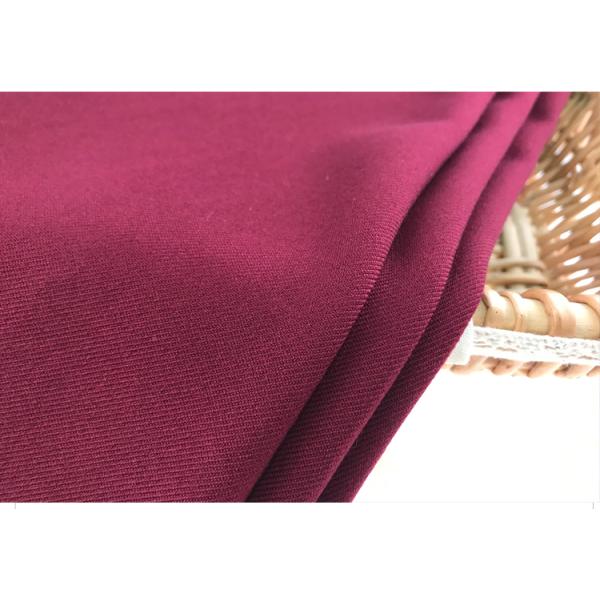 Italian Woven Dyeing Polyester Fabric 267gsm Double Faced Twill Tr Material