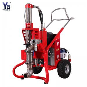 Buy cheap F50 Thick thin Fireproof Paint Gypsum Mortar Spraying Machine 14HP 50L Wall Roof Floor Prevention Water Paint Coating product
