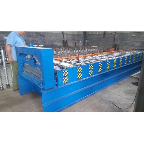 High Speed Step Tile Roll Forming Machine / Tiles Making Machine With 19 Rollers