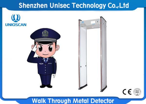 Quality 6/12/18 Zones Door Frame Metal Detector , Security Body Scanner For Security Inspection for sale