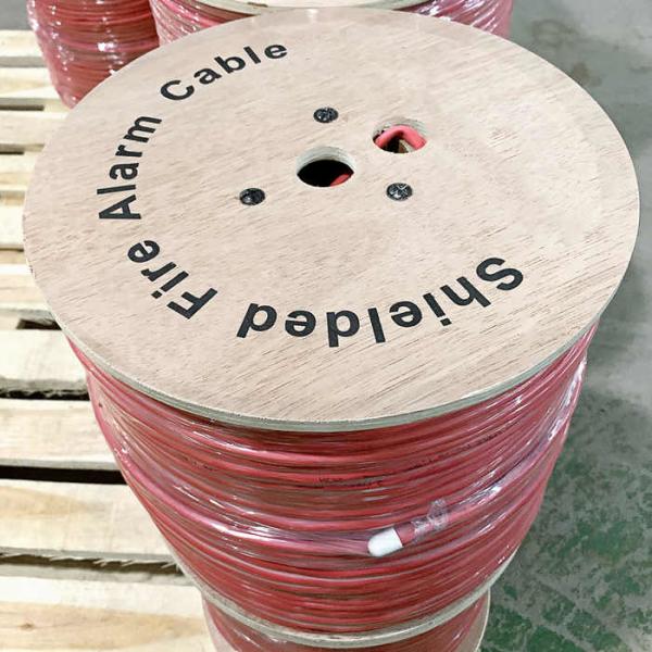 Fire And Smoke Alarm Cable 1.0MM2 Solid Copper Flame Proof PVC Shielded Security Wire