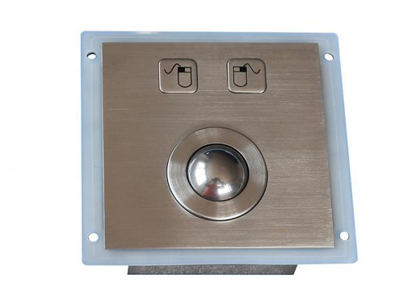 Quality 25.0mm 2 Mouse Button Trackball IP67 Dynamic Waterproof Stainless Steel for sale