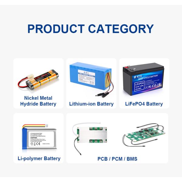 Customized Lithium Ion Polymer Battery Pack 502648P 3.7V 600mAh 2.22Wh For Electronic Products