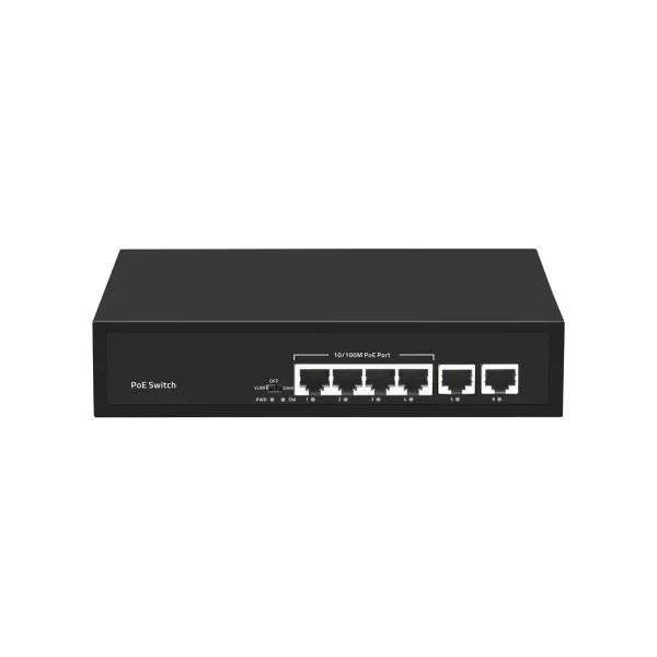 Gigabit 4 Ports Poe Switch IEEE 802.3af/at Standard 65W Poe Network Switch